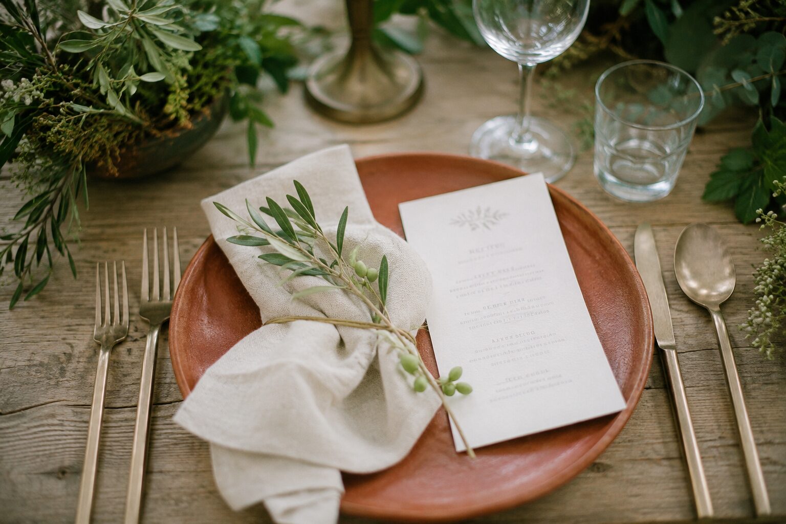 A garden-to-table spread of seasonal dishes laid out on natural linen